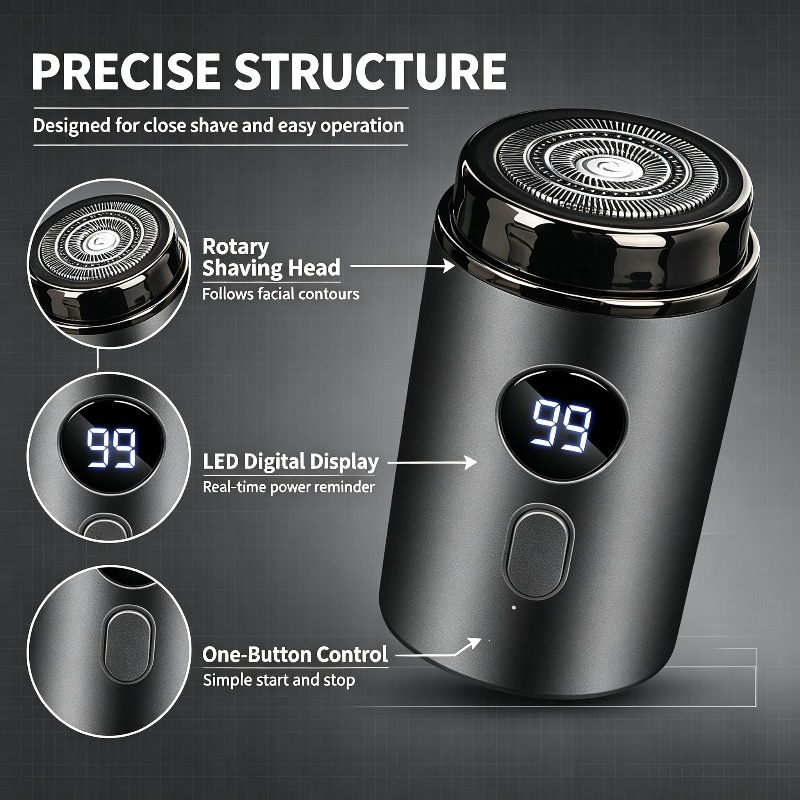 USB Rechargeable Waterproof El - огляд і ціна Men'S Grooming Boxes
