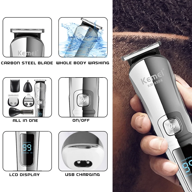 Kemei Professional Multifuncti - огляд і ціна Men'S Grooming Boxes