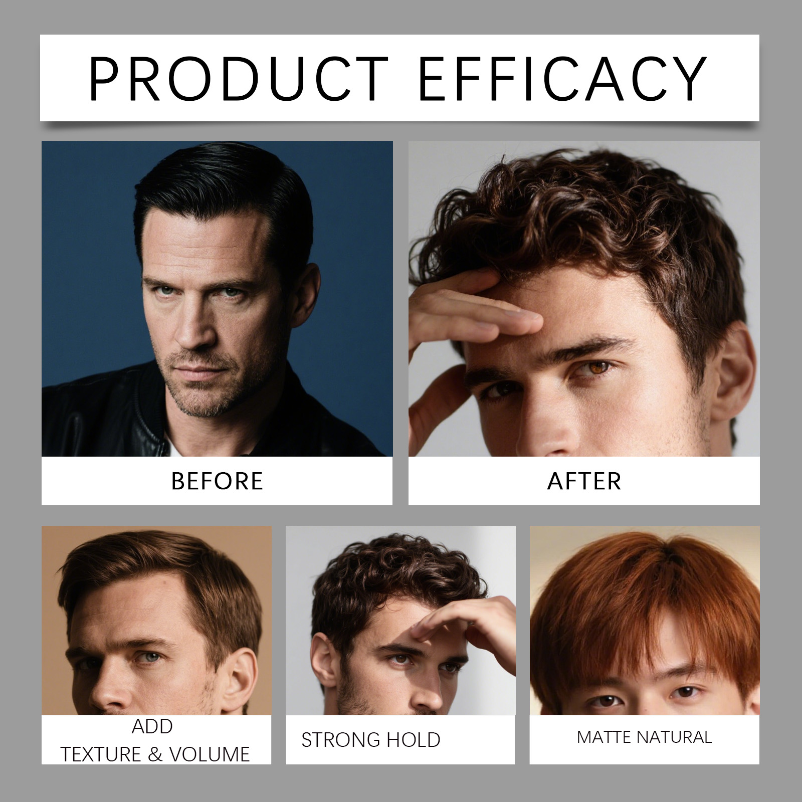 Men Matte Shaped Clay Hair Sty - огляд і ціна Pomade Hair Clay