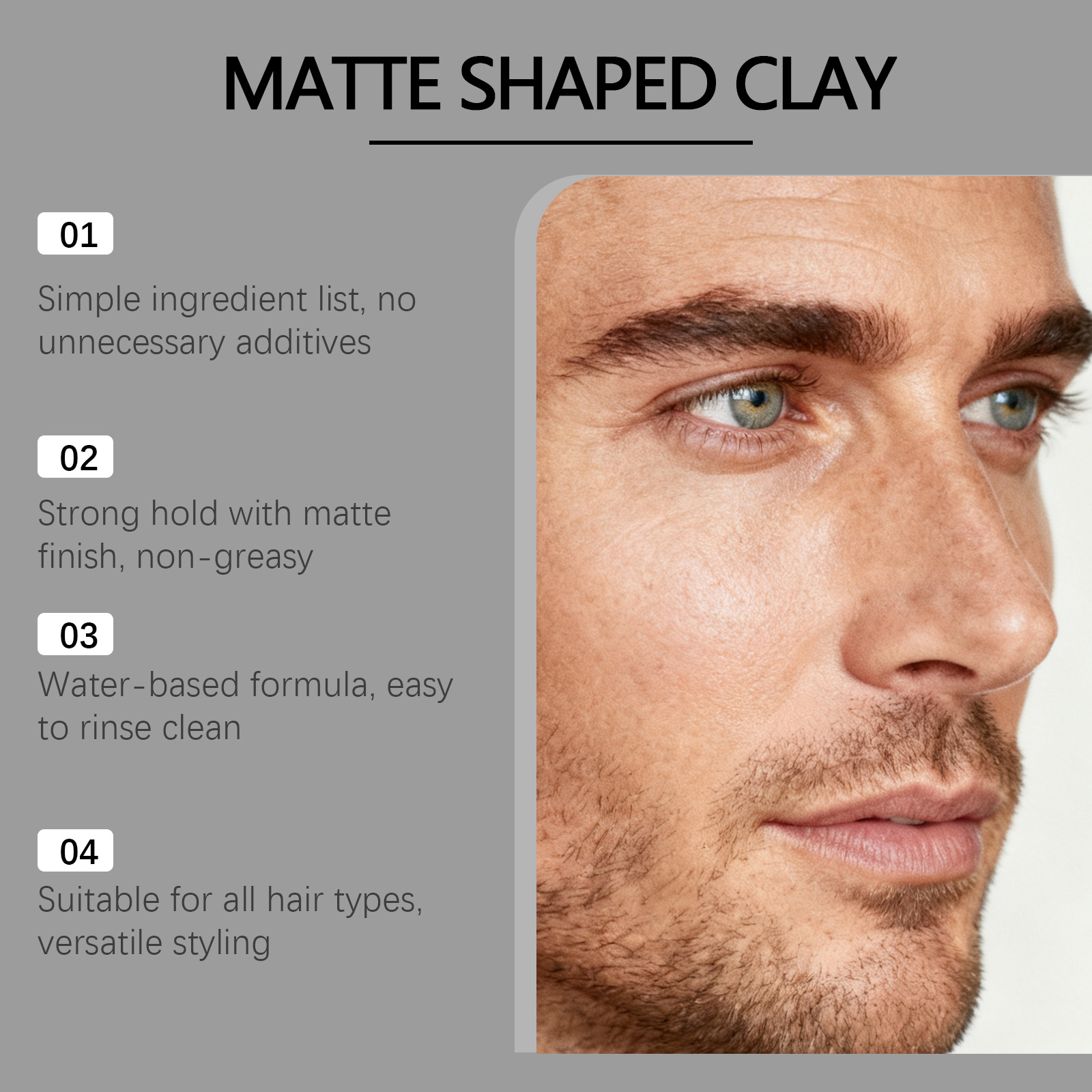 Men Matte Shaped Clay Hair Sty - огляд і ціна Pomade Hair Clay